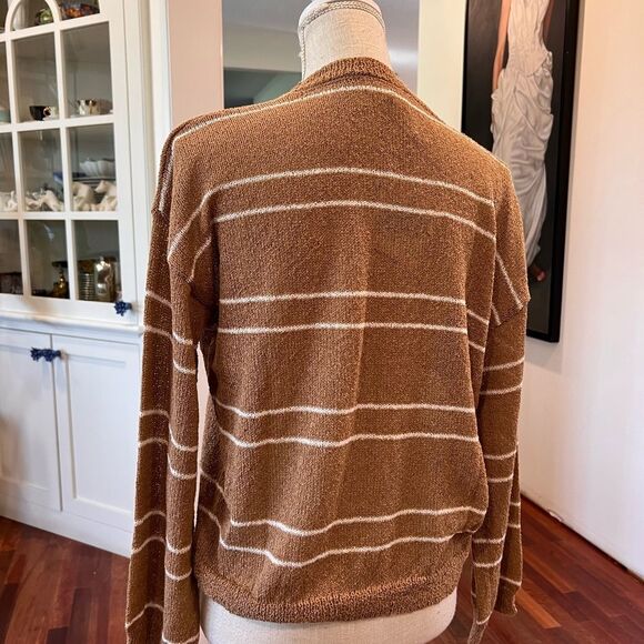 Cloud Ten NWT Brown Striped Sweater - Picture 3 of 3